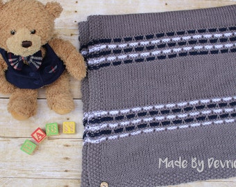 Weaving Knit Baby Blanket Pattern (Digital Download)
