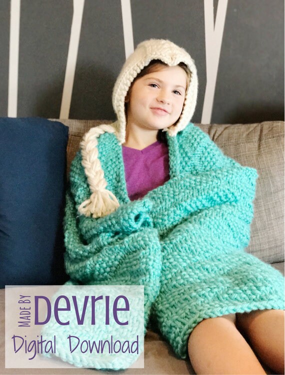 Knitted snuggle blanket hotsell