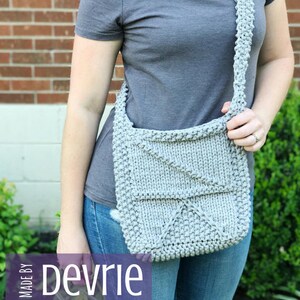 Knit Purse Pattern, Chunky T-Shirt Yarn Bag (Digital Download) image 3