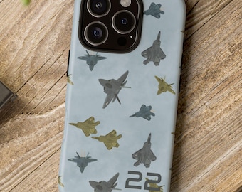 Luftfahrt Kampfjet Tough Handyhülle Militärflugzeug Flugzeug Pilot gepanzerte Schutzhülle Cooles Geschenk für Luftfahrt Enthusiasten Flugzeug