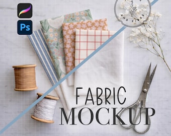 Fabric Bundle Procreate Mockup Spring Editable Digital Design Download Designers Customized Photoshop All Over Print Design