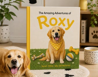 Personalized Pet Story Book, Custom Dog Book, Pet Memory Book, Personalized Puppy Gift, Custom Pet Adventure Book, Dog Lover Gift