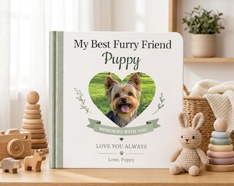 Personalized Pet Story Book, Custom Dog Memory Book, Pet Adventure Keepsake, Dog Lover Gift, Custom Pet Photo Book for Kids & Families