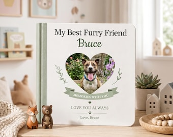 Custom Pet Storybook with Photos, Personalized Dog Adventure Book, Pet Memorial Gift, Unique Dog Lover Keepsake, Custom Puppy Book