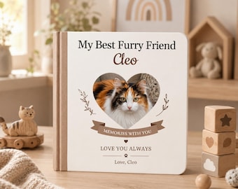 Personalized Pet Memory Book, Custom Dog Story Book, Pet Memorial Gift, Personalized Pet Photo Book, Dog Lover Keepsake
