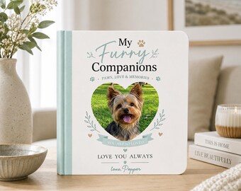 Custom Pet Storybook with Photos, Personalized Dog Book, Pet Memorial Gift, Custom Puppy Adventure Book, Unique Gift for Pet Owners