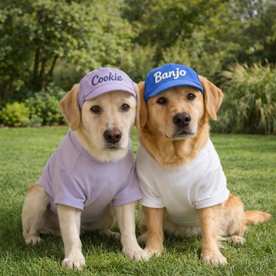 Custom Dog Baseball Cap, Personalized Embroidered Dog Hat with Name, Small Dog Sun Hat, Puppy Hat Gift for Pet Lovers