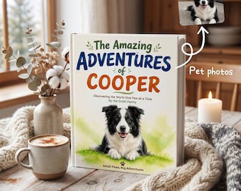 Personalized Dog & Cat Book, Custom Pet Story Book, Pet Memorial Gift, Personalized Animal Book, Pet Lover Gift