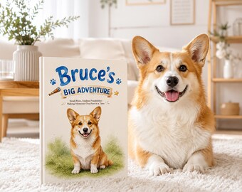 Personalized Pet Book, Custom Dog Story Book, Pet Memory Gift, Personalized Puppy Book, Unique Pet Lover Keepsake
