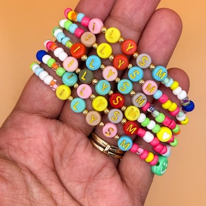 Friendship bracelet Mother’s Day gift  colorful beaded bracelet ilysm swiftie bracelet bff gift neon