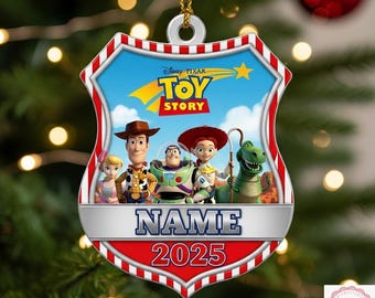 Personalized Toy Story Ornament, Custom Name Christmas Ornament, Kids Holiday Keepsake, Toy Story Keepsake Gift For Kid, Christmas Decor