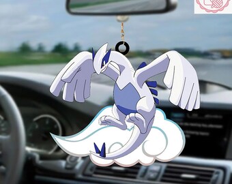 Lugia Car Hanging Ornament, Lugia 2025 Christmas Acrylic/Wooden Ornament, Lugia Christmas Decoration, Lugia Christmas Gift Idea