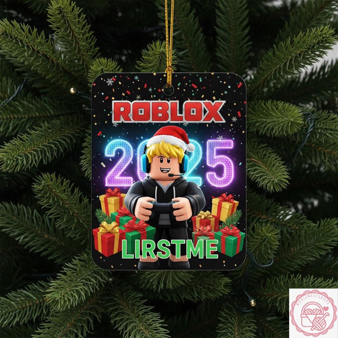 Roblox Boy Christmas Ornament Roblox Christmas Custom Boy Ornament Il Q6uv 