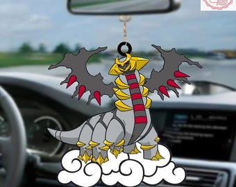 Giratina Auto hängende Verzierung, Giratina 2025 Weihnachten Acryl / Holz Verzierung, Giratina Weihnachtsdekoration, Giratina Weihnachtsgeschenkidee