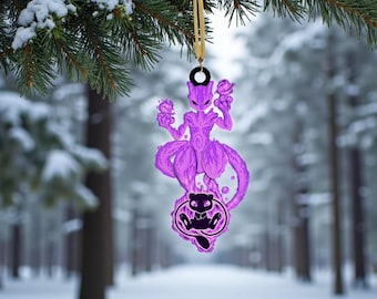 Evolve Mewtwo 2025 Christmas Acrylic/Wooden Ornament, Mewtwo Car Hanging Ornament, Mewtwo Christmas Decoration, Mewtwo Christmas Gift Idea