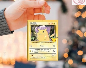 Christmas Pikachu V ex gx vstar custom card holographic - Etsy 日本
