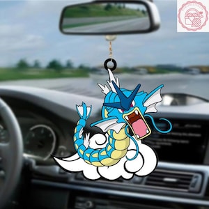 Gyarados Car Hanging Ornament, Gyarados 2024 Christmas Acrylic/Wooden Ornament, Gyarados Christmas Decoration, Gyarados Christmas Gift Idea