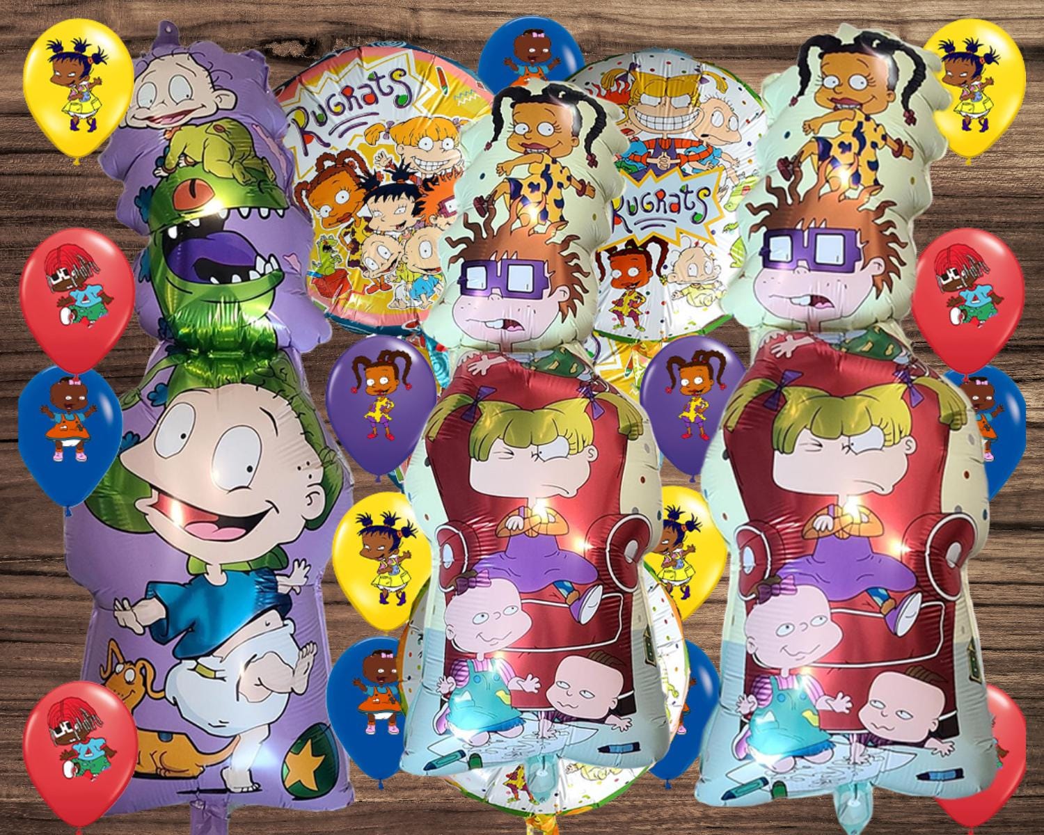 Set Ethnic Rugrets Latex Foil BALLOONS Bouquet Happy Birthday