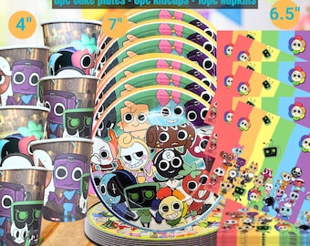 Set Tableware Dandy pebble hanging Swirls Honeycomb Banner bracelets table happy birthday theme kids centerpiece supplies decoration