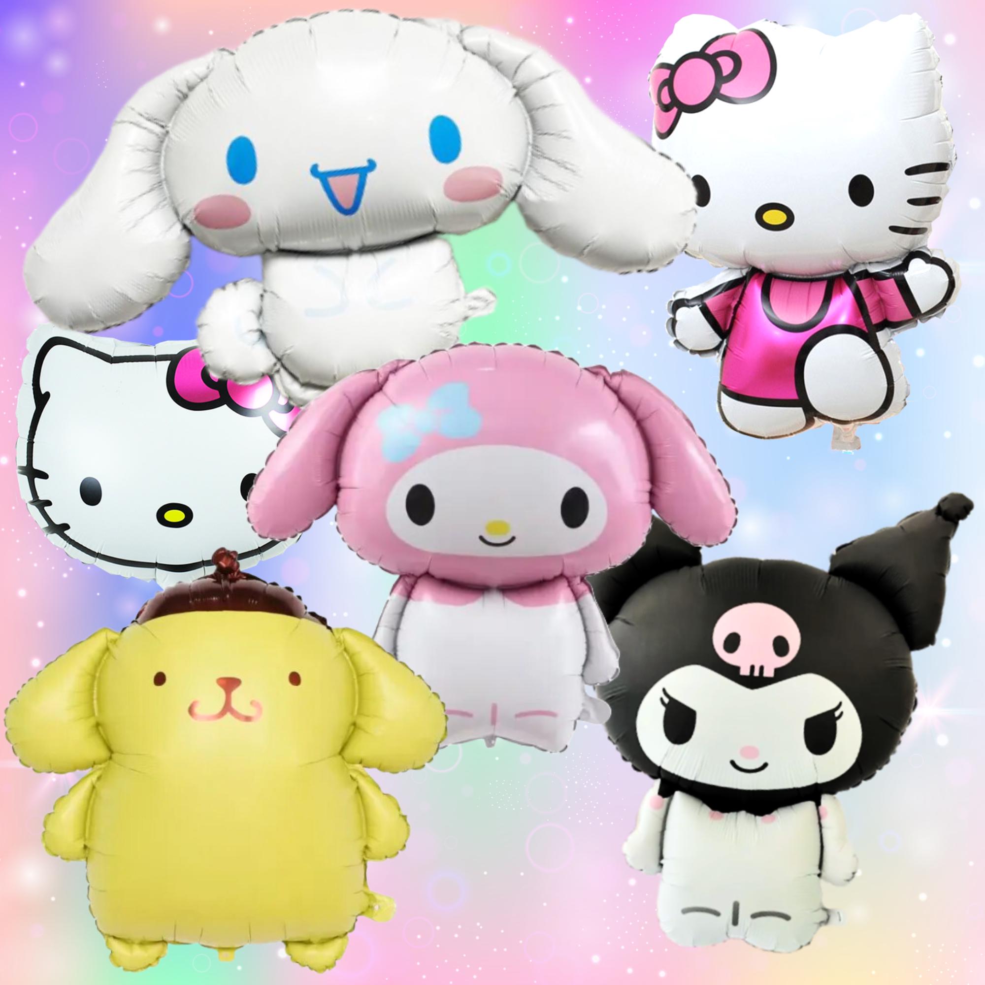 Set Kawii Kitty BALLOONS Bouquet happy birthday supplies decorations centerpiece theme idea gift baby shower boy girl ARCH kit