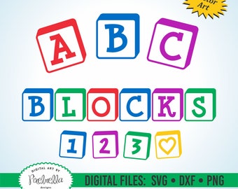 Download Baby Blocks Svg Etsy