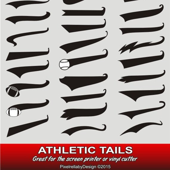 Download Tails Svg Text Tails Athletic Sports Tails Bundle Swoosh Vinyl Cut Files Dxf Vector Art Baseball