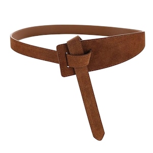 Suede Belt for Women. Suede Cowhide Leather Women&#39;s Belt. Adjustable Suede Belt. Dress Belt. Perfect for Dresses & Coats.