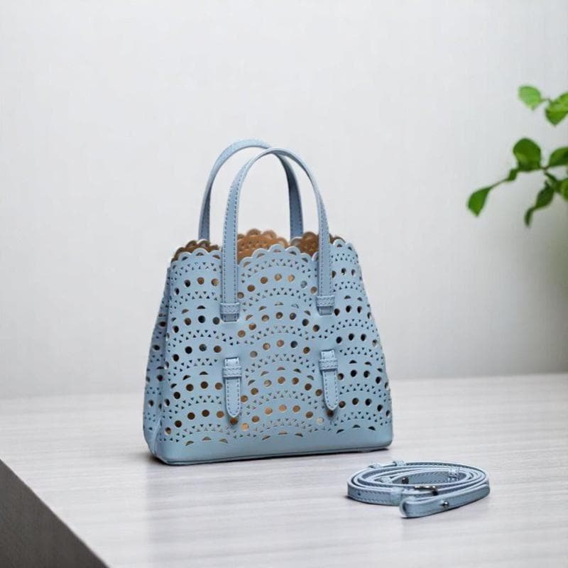 Genuine Leather Tote Bag – Women's Top Handle Shoulder Purse. Women's Shoulder Bag.