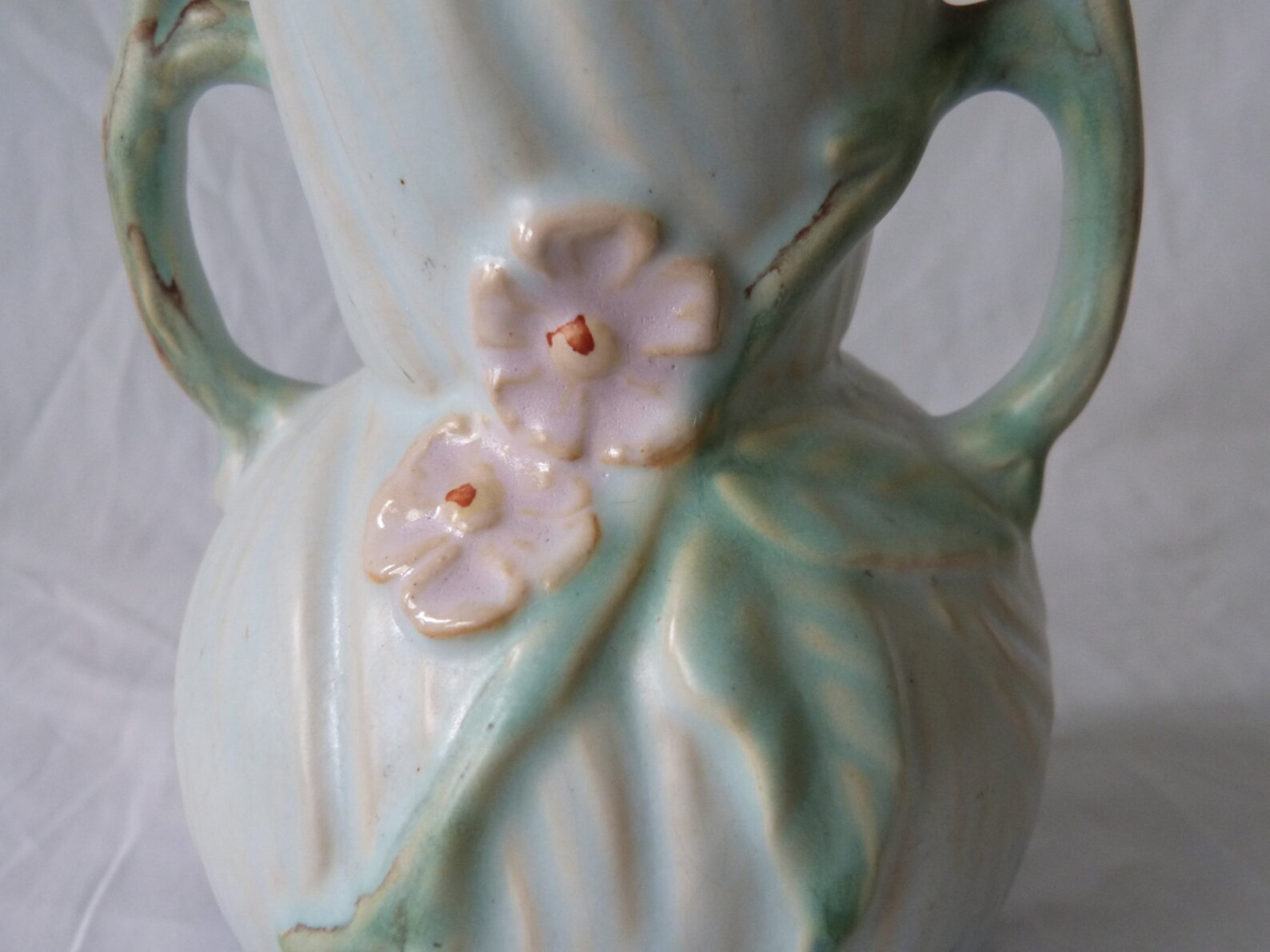 Vintage Weller Pottery Two Handled Vase Etsy