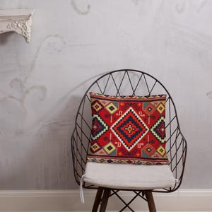 Capa de Almofada Marroquina - Fronha Básica Boho, Almofada Decorativa, Destaque para Sofá, Decoração de Casa em Tecido Macio, Estilo Vintage Feito à Mão
