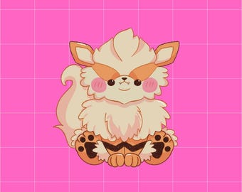 Arcanine Acrylic Charm