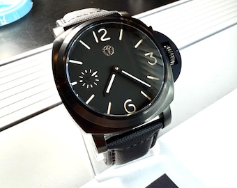 XIXI PAM NOIR Model with Black Dial & Black Sailcloth Strap 44mm