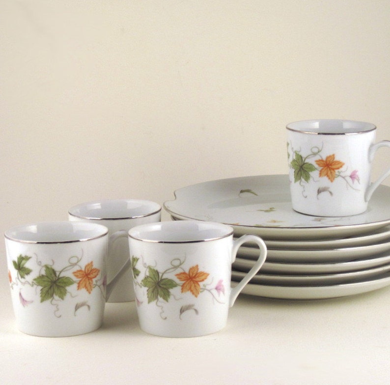 Vintage Snack Plate and Cup Set From Summit Fine China With Etsy
