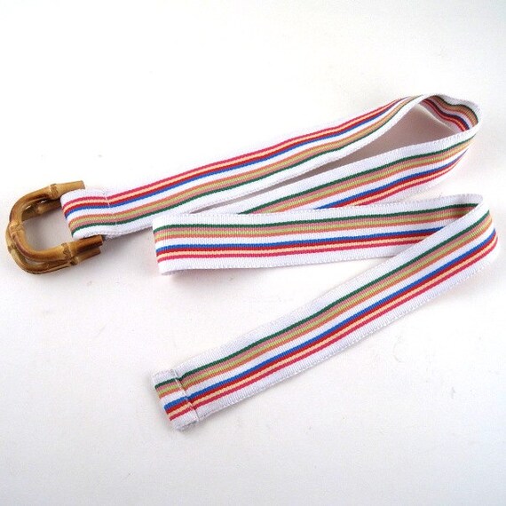 vintage ribbon belt - grosgrain ribbon belt - preppy … - Gem