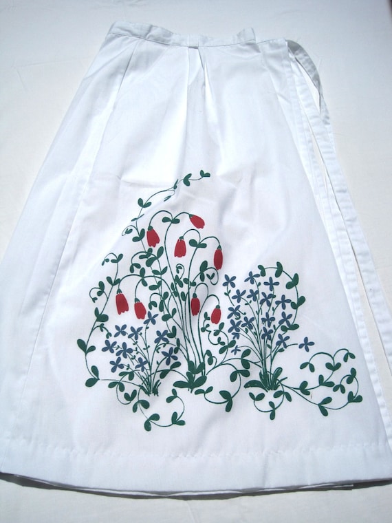 Vintage Orvis wrap skirt - 80's wrap skirt - Flam… - image 1