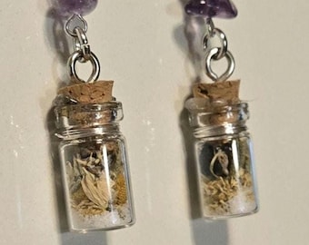 Self love- Spell Jar Earrings