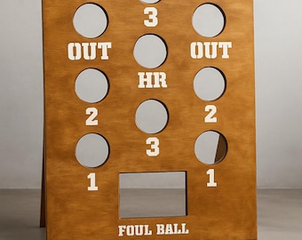 Bean Bag Baseball Game - Outdoor Lawn Game, Customizable Colors, Family Fun Activity