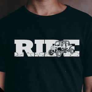 Side x side trail riding sublimation shirt design for off-roader, UTV RCR vector art SxS design off road mudding trail cutfile for cricut
