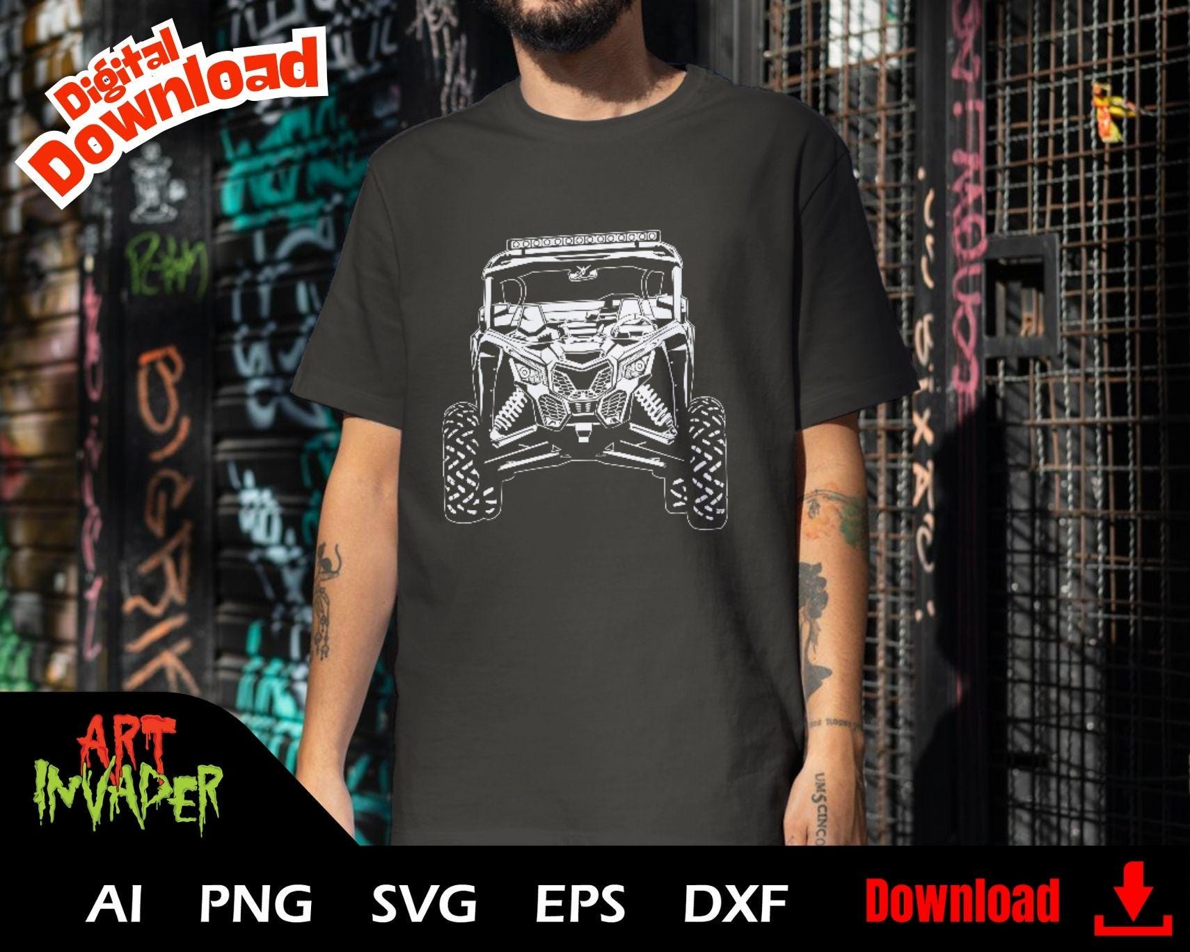 UTV Side by Side  SVG, 4 Wheeler Off-Road Buggy Clipart, Cricut Cut File for Shirts and Decals, ATV SxS digital download, Polaris Svg