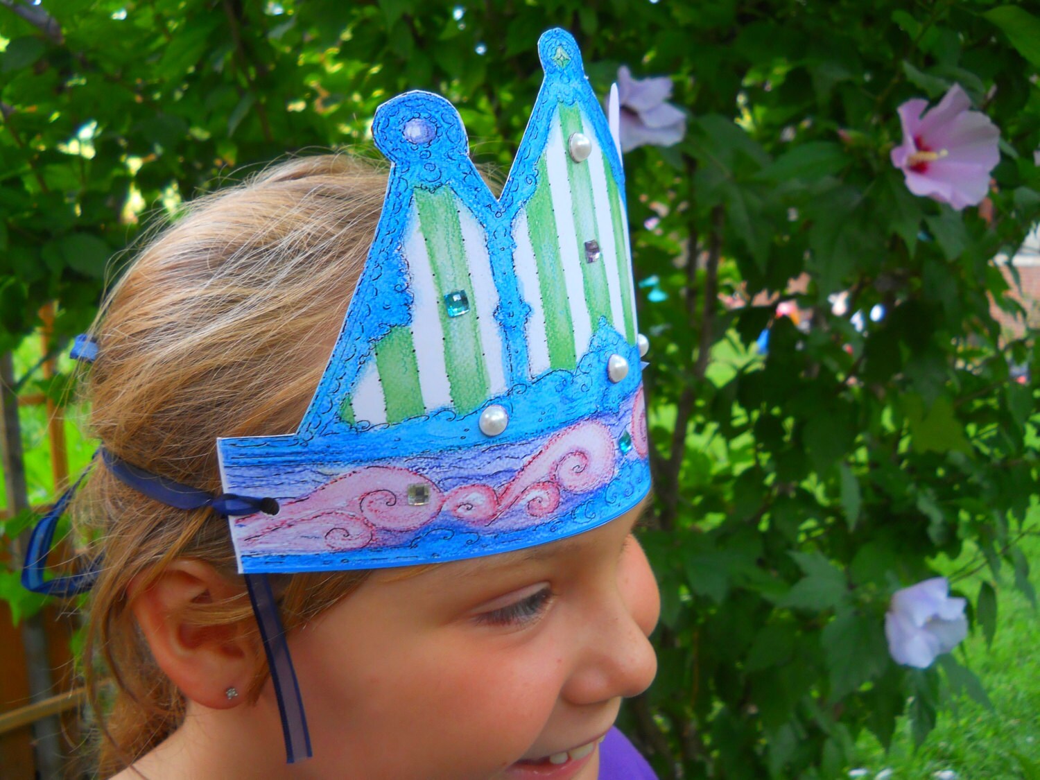 Mermaid Crown Printable Crown Paper Crown Mermaid Party Digital