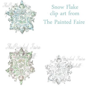 snow flake clip art, winter clip art, digital snow flake, snow graphics, christmas clip art