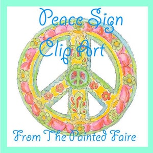 Frieden Zeichen ClipArt, kommerzielle Nutzung, Hippie Clip Art, Boho Clip AFlower Power Art, Hippie Frieden Zeichen Digital, druckbare Frieden Zeichen