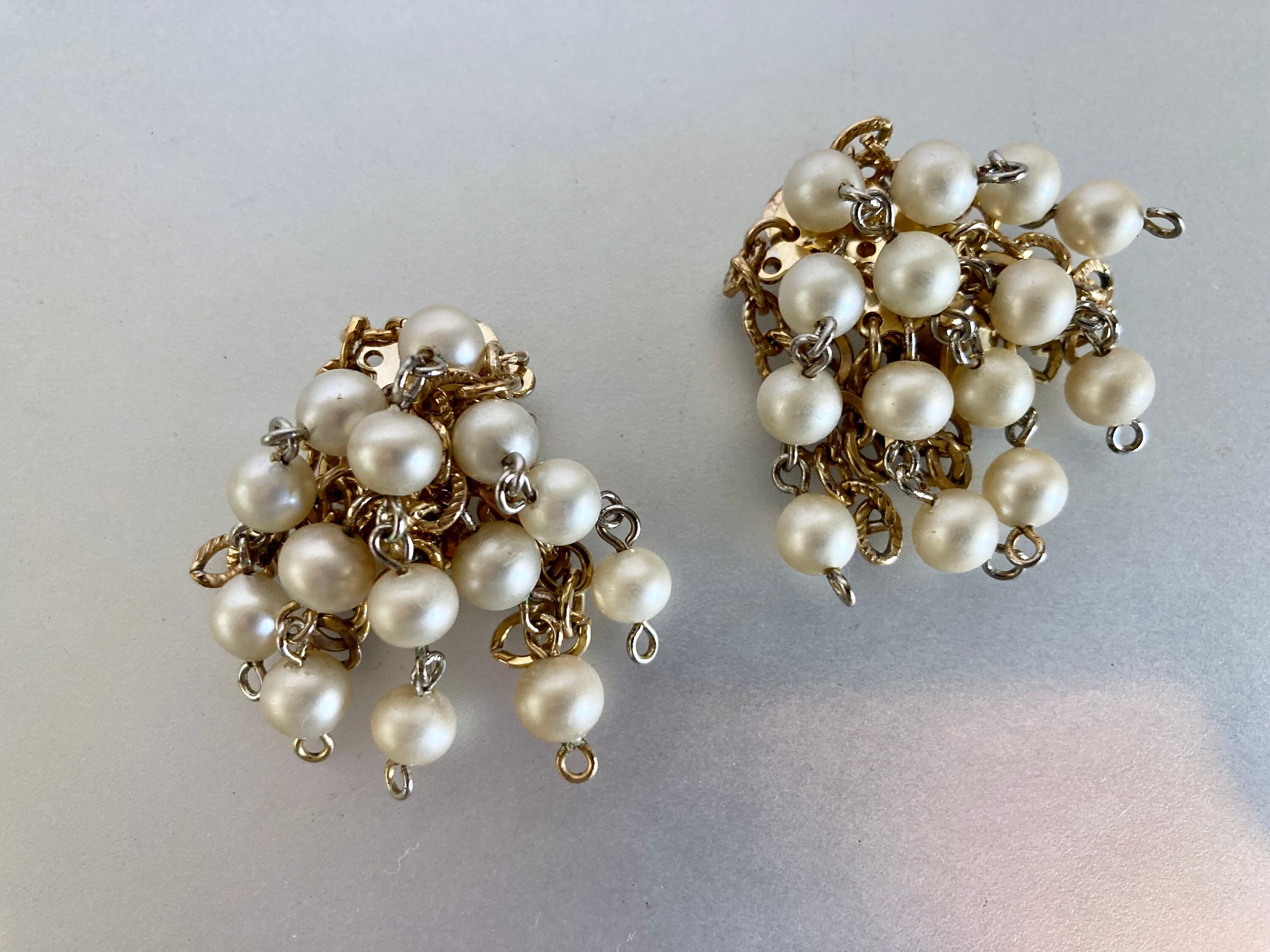 Vintage 1970's Marvella Cluster Drop Earrings - Etsy