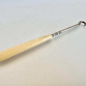 Antique 1920's French Ivory Button Hook