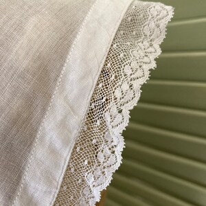 Robe longue à col en coton blanc vintage image 2
