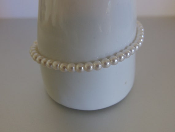 Vintage 1980's Faux Pearl Bracelet Napier - image 6