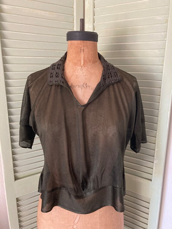 vintage sheer black ladies Gem