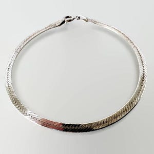 Vintage Sterling Silber Fischgrät Armband Made in Italy