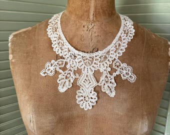 Antique Edwardian Lace Dress Collar Piece