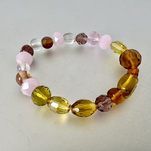 Vintage 1970&#39;s Glass Bead Bracelet